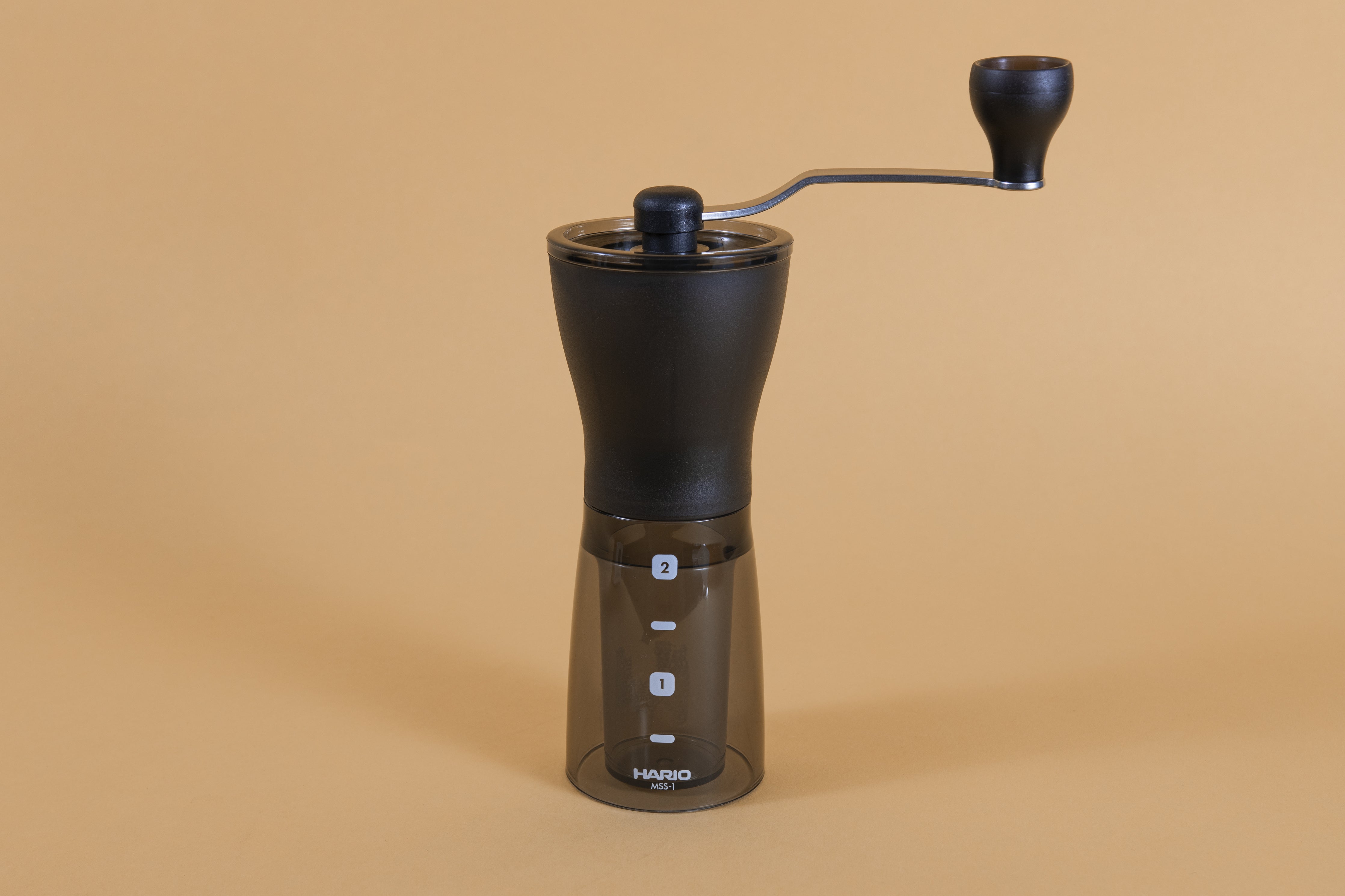 Hario Mini Coffee Mill Plus - Transparent Black