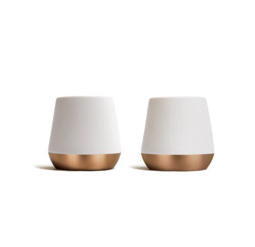 Fellow Junior Demitasse Mugs 2PK Matte White/Copper - 2.3oz