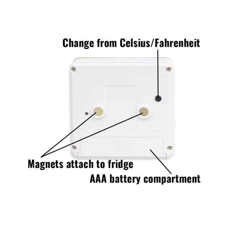 Fridge Temp - Fridge/Freezer Thermometer