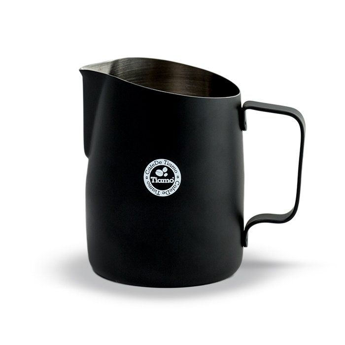 Tapered Milk Jug, 650ml, Matte Black - Tiamo
