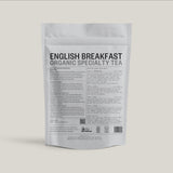 Somage English Breakfast loose leaf tea pouch, back of pack