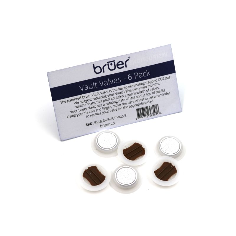Bruer® Coffee Vault Valve Set - 6pk